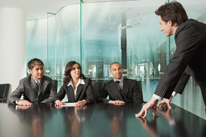 entrevista de trabajo en grupo